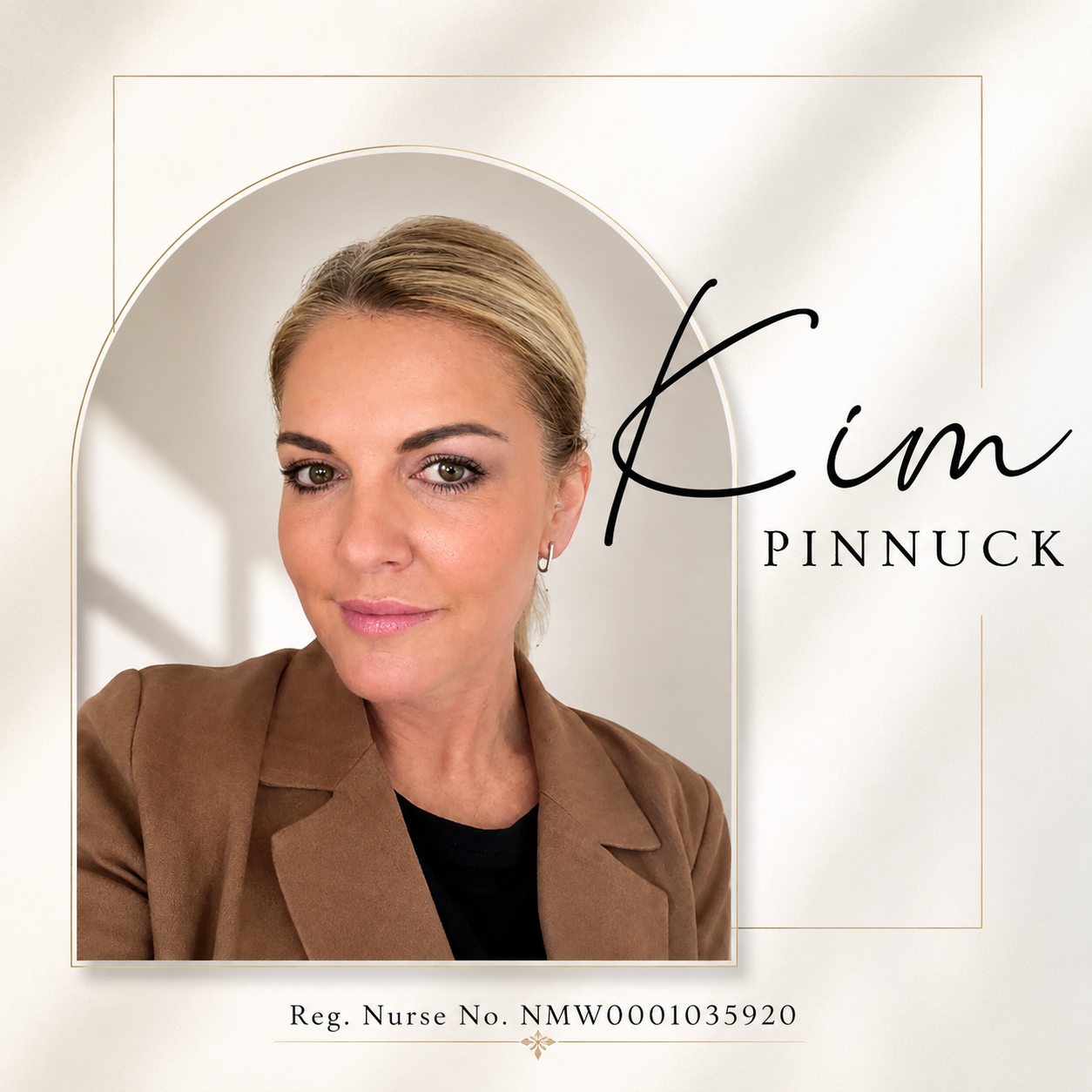 Kim Pinnuck, AHPRA Registered Nurse at Kim Pinnuck Aesthetics, with clinic locations and appointment schedules in Melbourne
