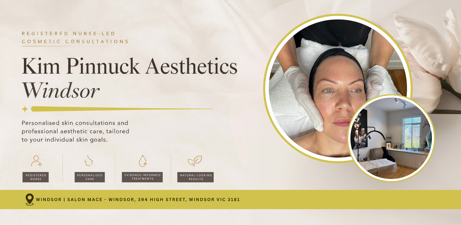 Kim Pinnuck Aesthetics Windsor clinic offering personalised cosmetic consultations and professional skin care